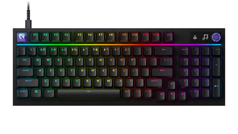 Logitech G G316 X 98 tastatur Spil USB QWERTZ Schweizisk Sort