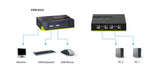 LevelOne KVM-0222 KVM Switch Sort, Grøn