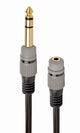 Gembird A-63M35F-0.2M lydkabel 0,2 m 6.35mm 3.5mm Sort