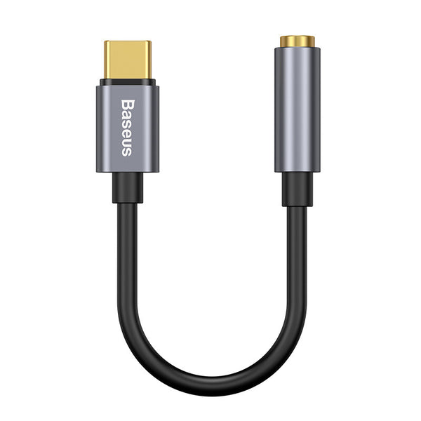 Baseus L54 kabel til mobiltelefon Sort, Grå USB C 3.5mm
