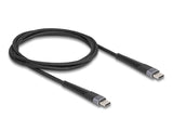 DeLOCK 81124 USB-kabel USB 2.0 1 m USB C 0,48 Gbit/sek. 60 W Sort