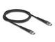 DeLOCK 81124 USB-kabel USB 2.0 1 m USB C 0,48 Gbit/sek. 60 W Sort