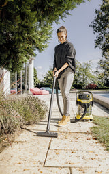 Kärcher WD 5 S V-25/5/22 Rustfrit stål, Sort, Gul 25 L 1100 W