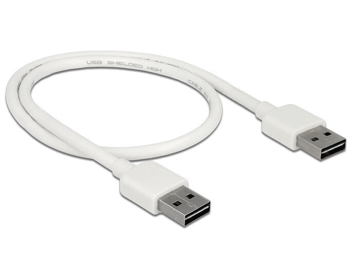 DeLOCK 85192 USB-kabel USB 2.0 0,5 m USB A 0,48 Gbit/sek. Hvid