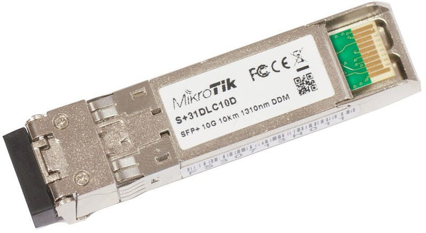 Mikrotik S+31DLC10D modul til netværksmodtager Fiberoptisk 10000 Mbit/s SFP+ 1310 nm