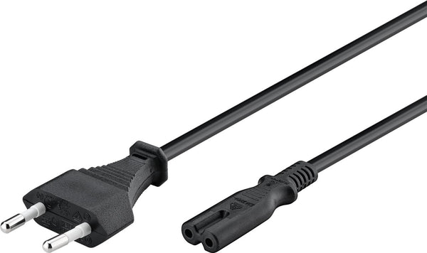 Goobay 50084 el-ledning Sort 1,5 m CEE7/16 C7 forbinder