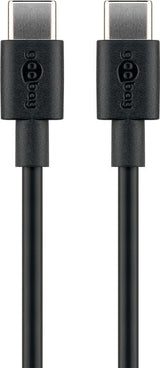 Goobay 66316 USB-kabel USB 2.0 0,5 m USB C 0,48 Gbit/sek. 60 W Sort