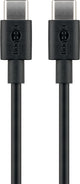 Goobay 66316 USB-kabel USB 2.0 0,5 m USB C 0,48 Gbit/sek. 60 W Sort