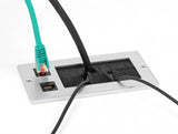 DeLOCK 66896 stikkontakt 2 x RJ-45 Sort, Hvid