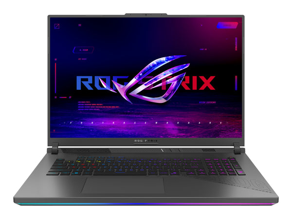 ASUS ROG Strix G18 G814FP-S9006W AMD Ryzen™ 9 9955HX Laptop 45,7 cm (18") WQXGA 32 GB DDR5-SDRAM 1 TB SSD NVIDIA GeForce RTX 5070 Wi-Fi 6E (802.11ax) Windows 11 Home Tysk Grå