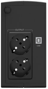 PowerWalker Basic VI 650 SB UPS-enhed Interaktivt indgangsstik 0,65 kVA 360 W 2 AC stikkontakt(er)