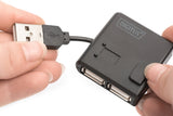 Digitus DA-70217 interface hub 480 Mbit/s Sort