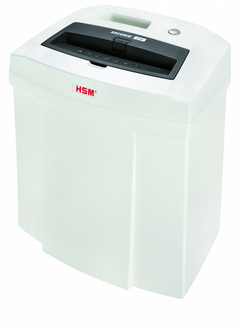 HSM Securio C14 - 3.9 mm papirmakulator Stribe makulering 60 dB 22,5 cm Sort, Hvid