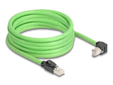 DeLOCK 80897 netværkskabel Sort, Grøn 5 m Cat6a SF/UTP (S-FTP)