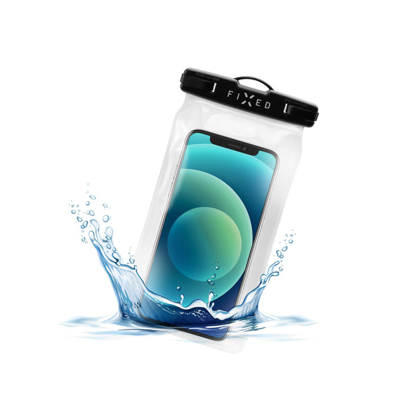 FIXED FIXFLT-BK mobiltelefon etui 17,3 cm (6.8") Lommeetui Transparent, Sort