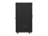 Lanberg FF01-6827-12B stativ 27U Fritstående reol Sort