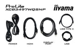 iiyama ProLite XCB3497WQSNP-B1 computerskærm 86,4 cm (34") 3440 x 1440 pixel UltraWide Quad HD LED Sort
