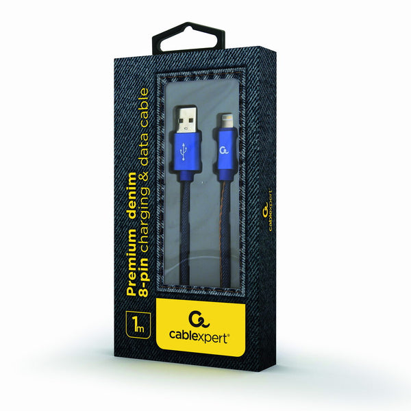 Cablexpert CC-USB2J-AMLM-1M-BL Lightning kabel Blå