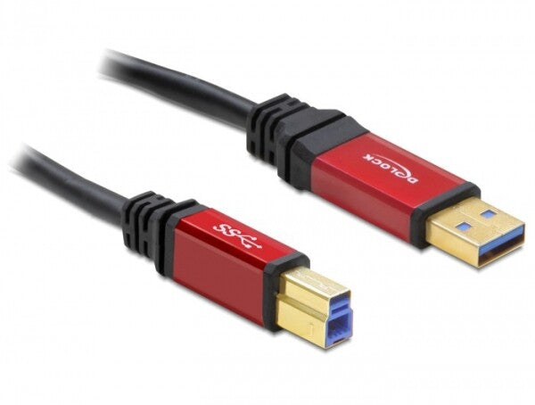 DeLOCK 1.0m USB 3.0 A-B USB-kabel USB 3.2 Gen 1 (3.1 Gen 1) 1 m USB A USB B 5 Gbit/sek.