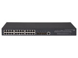 HPE FlexNetwork 5130 24G 4SFP+ EI Administreret L3 Gigabit Ethernet (10/100/1000) 1U Sort