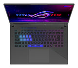 ASUS ROG Strix G16 G614PR-RV003W AMD Ryzen™ 9 8940HX Laptop 40,6 cm (16") WUXGA 32 GB DDR5-SDRAM 1 TB SSD NVIDIA GeForce RTX 5070 Ti Wi-Fi 6E (802.11ax) Windows 11 Home Sort, Grå QWERTZ Tysk