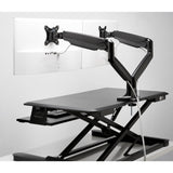 Kensington SmartFit One-Touch-arm til to skærme, som kan justeres i højden