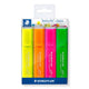 Staedtler 364 P WP4 speedmarker 4 stk Mejselspids Grøn, Orange, Lyserød, Gul