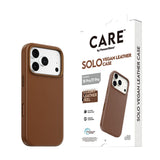 PanzerGlass CARE™ by ® Solo Vegan Leather Case Brun m. MagSafe iPhone 18 Pro | 17 Pro