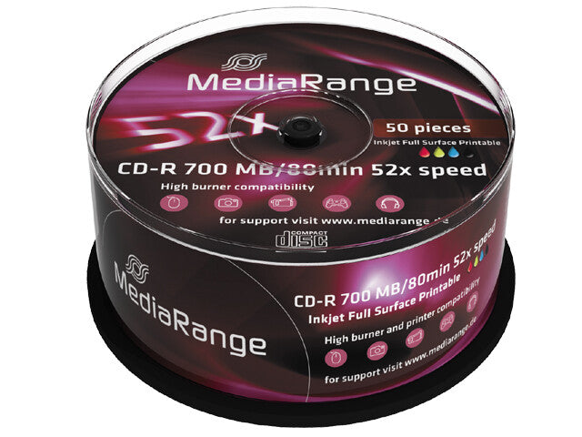 MediaRange MR208 blank CD CD-R 700 MB 52x 50 stk