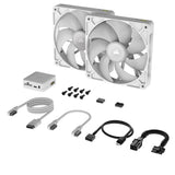 Corsair iCUE LINK RX140 RGB Computerkabinet Ventilator 14 cm Hvid 2 stk