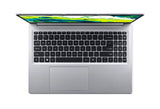 Acer Aspire Lite AL15-46P-R5ST AMD Ryzen™ 3 5400U Laptop 39,6 cm (15.6") Fuld HD 8 GB DDR4-SDRAM 512 GB SSD Wi-Fi 6 (802.11ax) Linux Sølv QWERTY US International