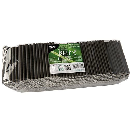 Papstar 87982 engangssugerør 500 stk Sort