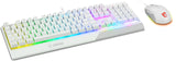 MSI S11-04DE305-CLA tastatur Mus inkluderet Spil USB QWERTZ Tysk Hvid