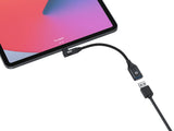 Conceptronic ABBY19B kabel kønsskifter USB-C USB-A Sort