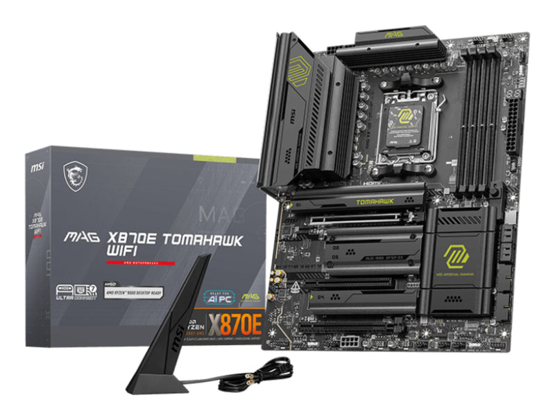 MSI MAG X870E TOMAHAWK WIFI bundkort AMD X870E Sokkel AM5 ATX