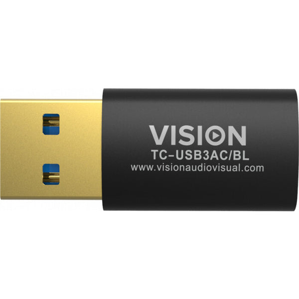 Vision TC-USB3AC/BL kabel kønsskifter Sort