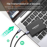 Ugreen 70429 USB-kabel 1 m USB C 0,48 Gbit/sek. 100 W Sort