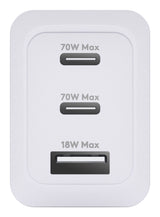 dbramante1928 IT - EU W. Charger - 2xUSB-C 70W + 1xUSB-A - WHT