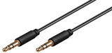 Goobay 69108 lydkabel 3 m 3.5mm Sort