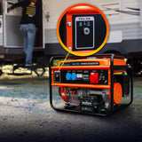 Extralink EX.30714 motor-generator 7000 W 25 L Benzin Sort, Orange