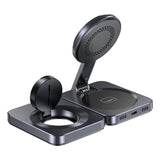 UNITEK P1300AGY01 oplader til mobil enhed Hovedtelefoner, Smartphone, SmartWatch Grå USB Trådløs opladning Hurtig opladning Indendørs