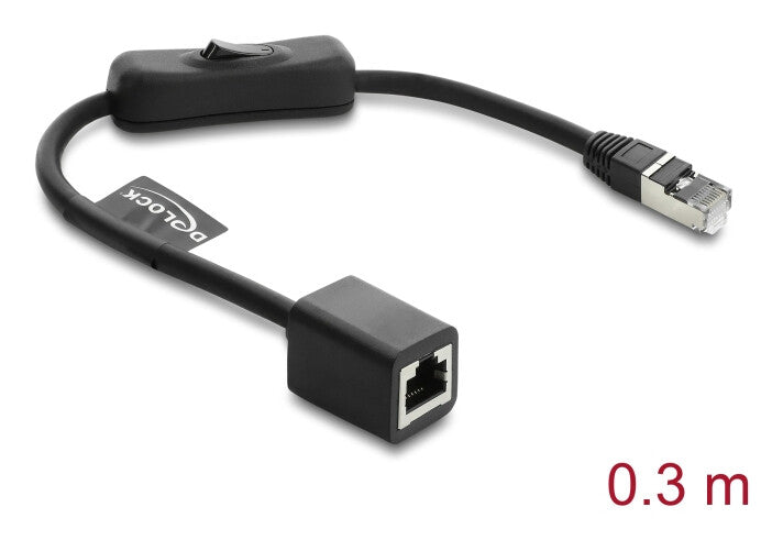 DeLOCK 81563 netværkskabel Sort 0,3 m Cat6 F/UTP (FTP)