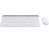 Logitech Slim MK470 tastatur Mus inkluderet Universel RF trådløst QWERTZ Tysk Hvid