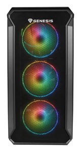 GENESIS Irid 503 ARGB Micro Tower Sort, Transparent