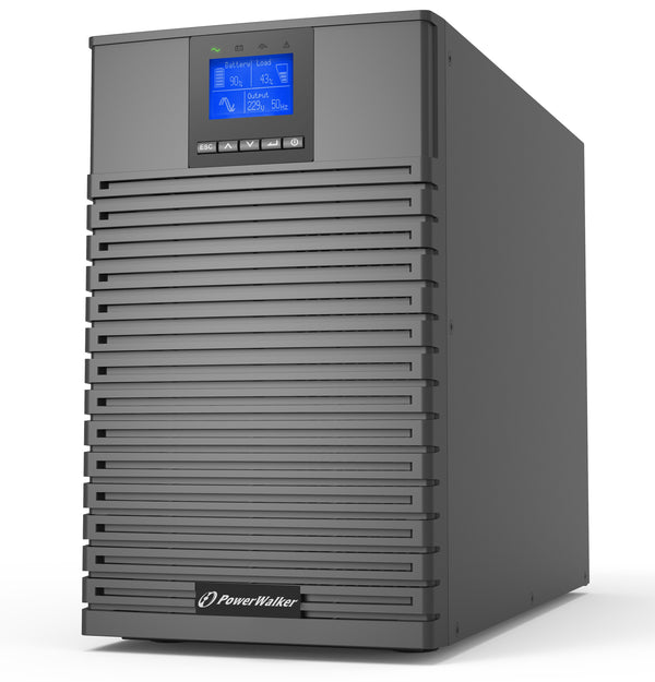 PowerWalker VFI 3000 ICT IoT UPS-enhed Dobbeltkonvertering (online) 3 kVA 3000 W 9 AC stikkontakt(er)