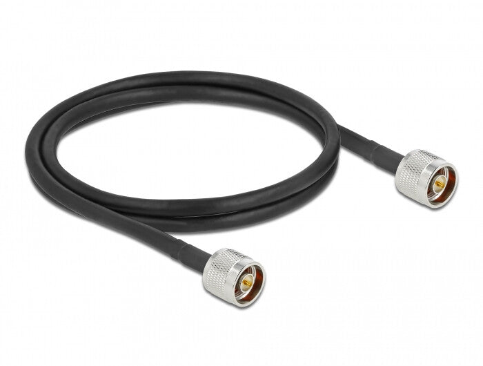 DeLOCK 90453 koaxial kabel LMR300 1 m Sort