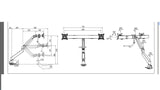 Multibrackets 6355 skærmbeslag og -stativer 71,1 cm (28") Skrivebord Sort