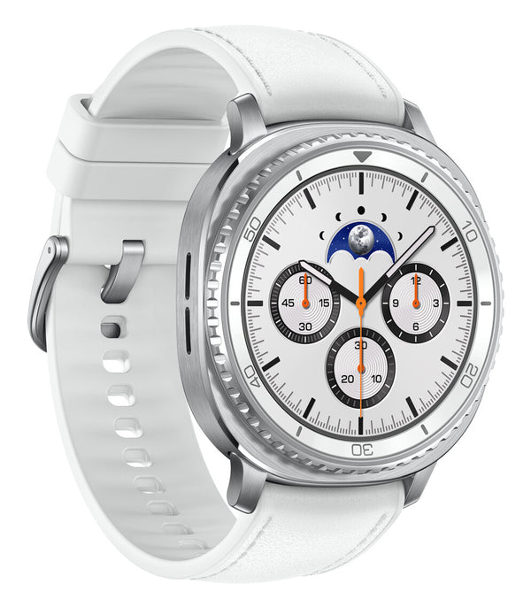 Samsung Galaxy Watch 8 Classic 3,3 cm (1.3") AMOLED 46 mm Digital 438 x 438 pixel Berøringsskærm Sølv Wi-Fi GPS (satellit)
