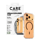 PanzerGlass CARE™ by ® Urban Explorer Case Transparent m. Sort MagSafe iPhone 17 Pro