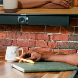 Owl Labs "Owl Bar-videokonferencenhed – 4K-videokonferencebar med aktiv højttaler-fokus (tilføj en Meeting Owl 3 eller Pro for 360-graders dækning og automatisk kameraskift) "